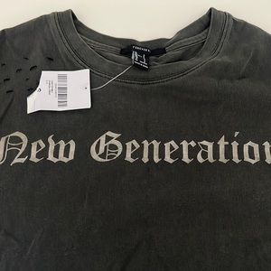 Forever 21 brand new crop top in black vintage size Small